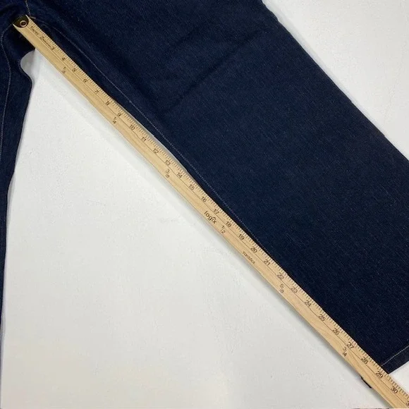 Lauren Jeans Ralph Lauren Classic Straight Dark Wash Denim Women's Jeans Size 16 - Picture 7 of 10